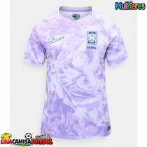 Camisa de Futebol Coreia do Sul Equipamento Secundário Mulheres Mundo 2026 Manga Curta